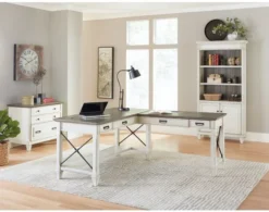 Martin Furniture Hartford White Corner Desk 12 Martin Furniture Hartford White Corner Desk -Ashley MART539188 F