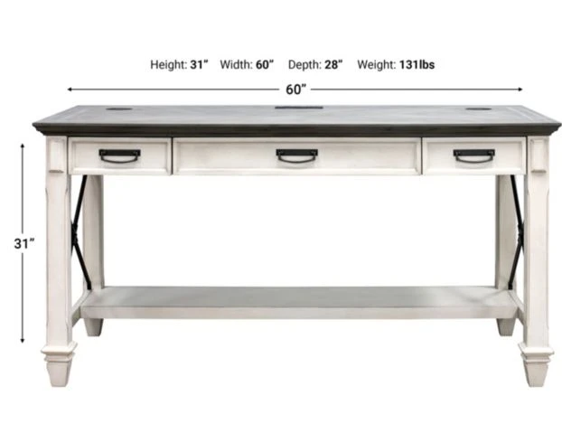 Martin Furniture Hartford White Writing Desk 7 Martin Furniture Hartford White Writing Desk - Image 7