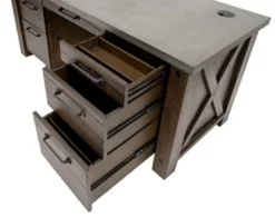 Martin Furniture Jasper Double Pedestal Desk 21 Martin Furniture Jasper Double Pedestal Desk -Ashley MART592015 F