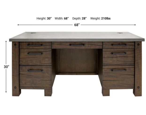 Martin Furniture Jasper Double Pedestal Desk 16 Martin Furniture Jasper Double Pedestal Desk - Image 16