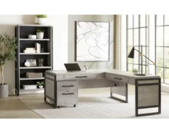 Martin Furniture Mason Gray Corner Desk -Ashley MART711872 F