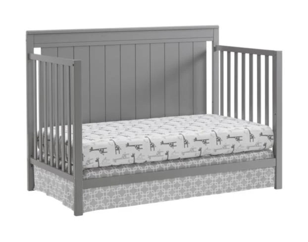 M Design Village Lazio Dove Gray Convertible Crib 4 M Design Village Lazio Dove Gray Convertible Crib - Image 4