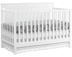 M Design Village Lazio White Convertible Crib