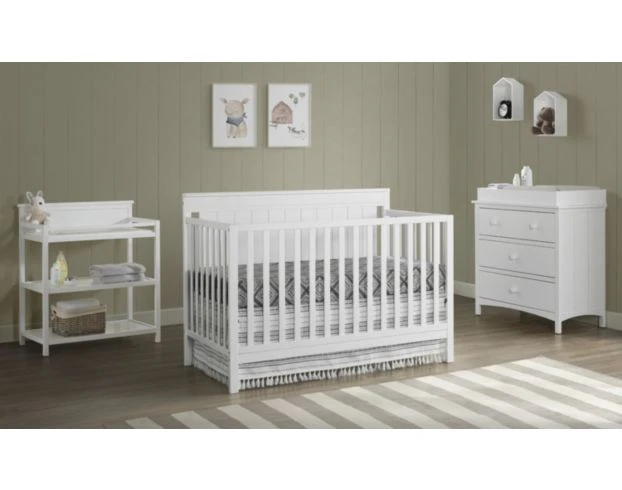 M Design Village Lazio White Convertible Crib 2 M Design Village Lazio White Convertible Crib - Image 2