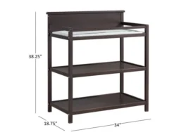 M Design Village Harper Espresso Changing Station -Ashley MDV668457 X