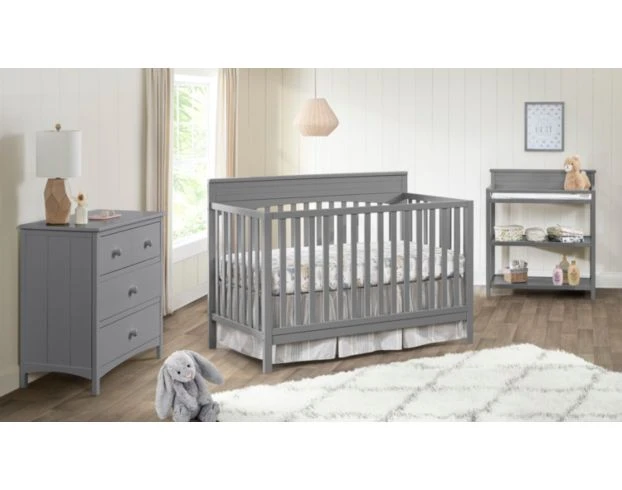 M Design Village Harper Dove Gray Convertible 4-in-1 Crib 2 M Design Village Harper Dove Gray Convertible 4-in-1 Crib - Image 2