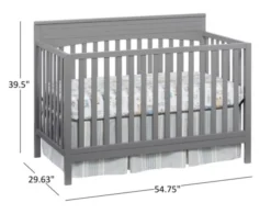 M Design Village Harper Dove Gray Convertible 4-in-1 Crib 11 M Design Village Harper Dove Gray Convertible 4-in-1 Crib -Ashley MDV668461 X