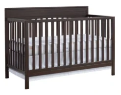 M Design Village Harper Espresso Convertible 4-in-1 Crib