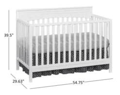M Design Village Harper White Convertible 4-in-1 Crib -Ashley MDV668463 X