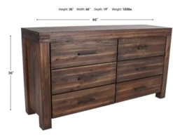 Modus Furniture Meadow Brown Dresser 6 Modus Furniture Meadow Brown Dresser -Ashley MOFU41670 X