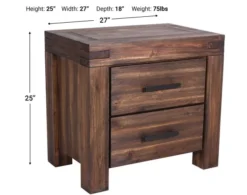 Modus Furniture Meadow Brown Nightstand -Ashley MOFU41672 X