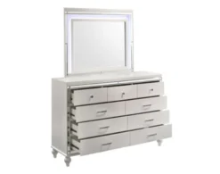 New Classic Valentino Whtie Dresser With Mirror 8 New Classic Valentino Whtie Dresser With Mirror -Ashley NCLA505894 D