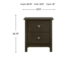 New Classic Aries Gray Nightstand 15 New Classic Aries Gray Nightstand -Ashley NCLA721286 X