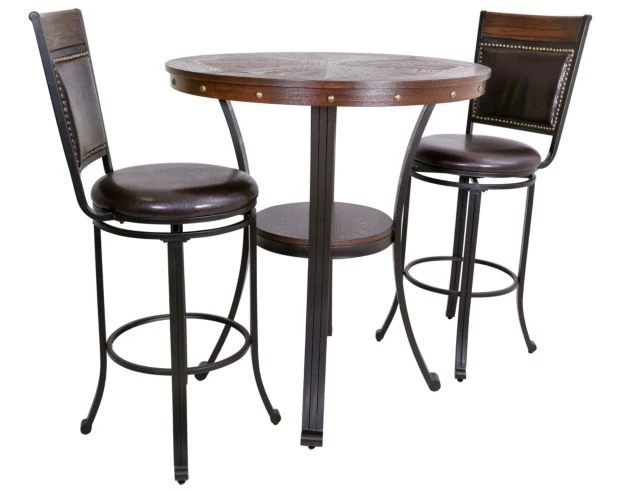 Powell Franklin Brown 3-Piece Pub Set 1 Powell Franklin Brown 3-Piece Pub Set