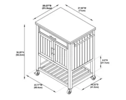 Powell Sydney Teal Mini Island -Ashley POWL668493 X