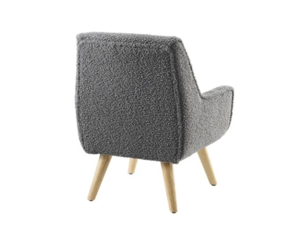 Powell Trellis Grey Kids Sherpa Chair 2 Powell Trellis Grey Kids Sherpa Chair - Image 2