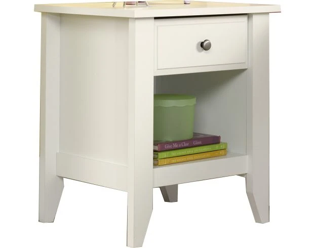 Sauder Shoal Creek White Nightstand 1 Sauder Shoal Creek White Nightstand