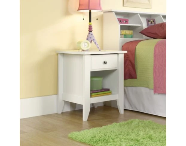 Sauder Shoal Creek White Nightstand 2 Sauder Shoal Creek White Nightstand - Image 2