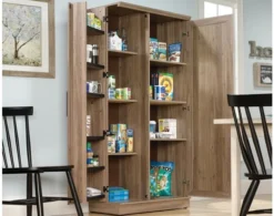 Sauder HomePlus Salt Oak Storage Cabinet 8 Sauder HomePlus Salt Oak Storage Cabinet -Ashley SAUD633917 D