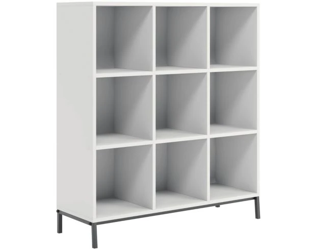 Sauder North Avenue White Short 9-Cube Bookcase 1 Sauder North Avenue White Short 9-Cube Bookcase