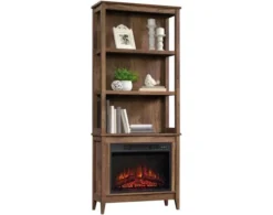 Sauder Select 3-Shelf Bookcase With Fireplace -Ashley SAUD663520 C