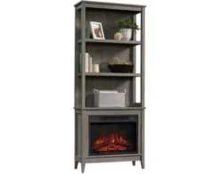 Sauder Select Display Bookshelf With Fireplace 15 Sauder Select Display Bookshelf With Fireplace -Ashley SAUD663522 C