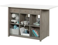 Sauder Craft Pro Oak Work Table