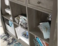 Sauder Craft Pro Oak Work Table -Ashley SAUD692952 G