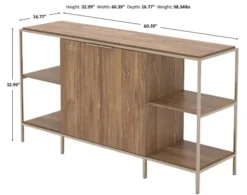 Sauder International Lux Credenza 11 Sauder International Lux Credenza -Ashley SAUD697077 X