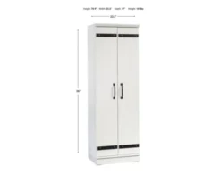 Sauder Home Plus White Storage Pantry 23 Sauder Home Plus White Storage Pantry -Ashley SAUD712892 X