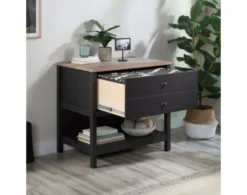 Sauder Cottage Road Black Lateral File -Ashley SAUD729200 E