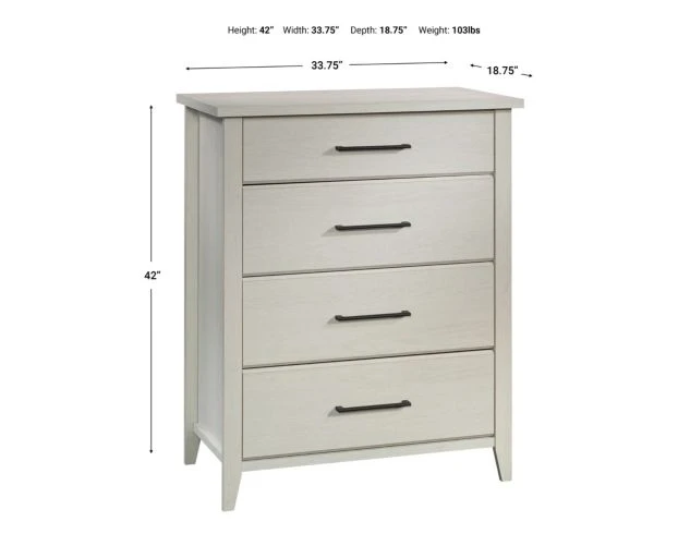 Sauder Summit Station Glacier Oak Chest 11 Sauder Summit Station Glacier Oak Chest - Image 11