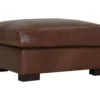 Soft Line America 4522 Chestnut 100% Leather Ottoman