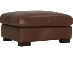 Soft Line America 4522 Chestnut 100% Leather Ottoman