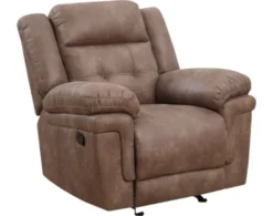 Steve Silver Anastasia Brown Glider Recliner