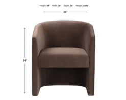 Steve Silver Iris Cocoa Accent Chair -Ashley STEV725717 X