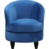 Steve Silver Sophia Blue Velvet Swivel Chair