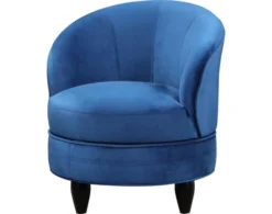 Steve Silver Sophia Blue Velvet Swivel Chair -Ashley STEV725731 C