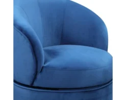 Steve Silver Sophia Blue Velvet Swivel Chair -Ashley STEV725731 F