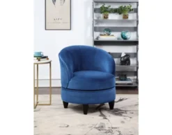 Steve Silver Sophia Blue Velvet Swivel Chair -Ashley STEV725731 G
