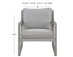 Steve Silver Kai Gray Accent Chair -Ashley STEV725737 X