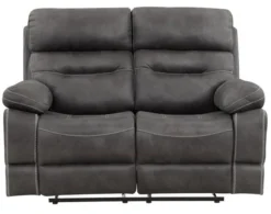 Steve Silver Rudger Gray Reclining Loveseat