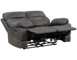 Steve Silver Rudger Gray Reclining Loveseat -Ashley STEV735688 D