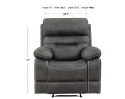 Steve Silver Rudger Gray Recliner -Ashley STEV735690 X