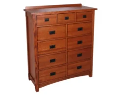 Surewood Oak Mission 11-Drawer Chest