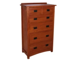 Surewood Oak Mission 5-Drawer Chest