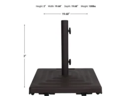 Treasure Garden 100LB Bronze Cast Aluminum Umbrella Base -Ashley TRGA7806320 X