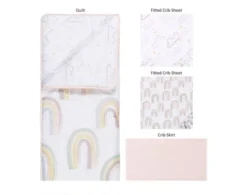 Trend Lab Painted Rainbow 4-Piece Crib Set -Ashley TRLA668309 D